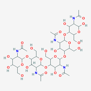 molecular formula C40H67N5O26 B15156969 N,N',N'',N''',N''''-Pentaacetyl chitopentaose 