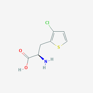 molecular formula C7H8ClNO2S B15156995 (2R)-2-amino-3-(3-chlorothiophen-2-yl)propanoic acid 