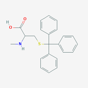 molecular formula C23H23NO2S B15157028 2-(Methylamino)-3-[(triphenylmethyl)sulfanyl]propanoic acid 