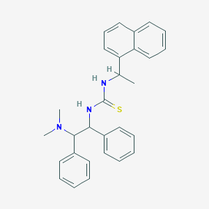 molecular formula C29H31N3S B15157116 1-[2-(Dimethylamino)-1,2-diphenylethyl]-3-[1-(naphthalen-1-yl)ethyl]thiourea 