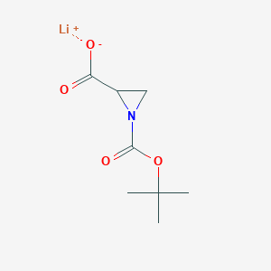 Lithium (R)-1-Boc-aziridine-2-carboxylate