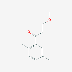 molecular formula C12H16O2 B15157136 1-(2,5-Dimethylphenyl)-3-methoxypropan-1-one 