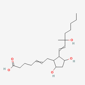 7-[3,5-Dihydroxy-2-(3-hydroxy-3-methyloct-1-en-1-yl)cyclopentyl]hept-5-enoic acid