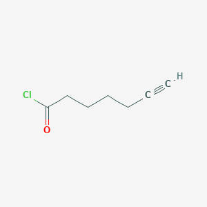 molecular formula C7H9ClO B15157152 6-Heptynoyl chloride 