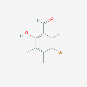 3-Bromo-6-hydroxy-2,4,5-trimethylbenzaldehyde