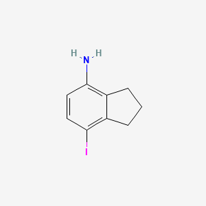 7-iodo-2,3-dihydro-1H-inden-4-amine