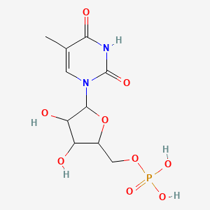 [3,4-dihydroxy-5-(5-methyl-2,4-dioxo-3H-pyrimidin-1-yl)oxolan-2-yl]methoxyphosphonic acid