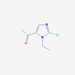 1-(2-chloro-1-ethyl-1H-imidazol-5-yl)ethan-1-one