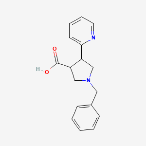 1-Benzyl-4-(pyridin-2-yl)pyrrolidine-3-carboxylic acid