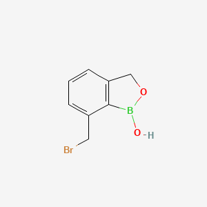 molecular formula C8H8BBrO2 B15157288 7-(Bromomethyl)benzo[c][1,2]oxaborol-1(3h)-ol 