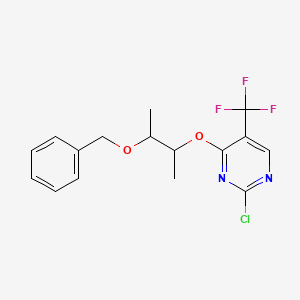 4-{[3-(Benzyloxy)butan-2-yl]oxy}-2-chloro-5-(trifluoromethyl)pyrimidine