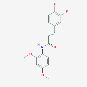 3-(3,4-Difluorophenyl)-N-(2,4-dimethoxyphenyl)prop-2-enamide