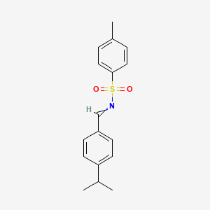 Benzenesulfonamide, 4-methyl-N-[[4-(1-methylethyl)phenyl]methylene]-