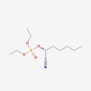 (1R)-1-Cyanohexyl diethyl phosphate