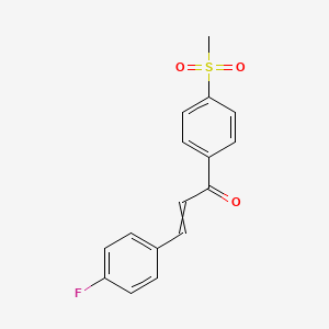 3-(4-Fluorophenyl)-1-[4-(methanesulfonyl)phenyl]prop-2-en-1-one