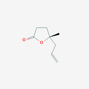 2(3H)-Furanone, dihydro-5-methyl-5-(2-propenyl)-, (5R)-