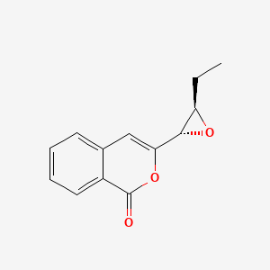 molecular formula C13H12O3 B15158403 3-[(2S,3R)-3-Ethyloxiran-2-yl]-1H-2-benzopyran-1-one CAS No. 653597-82-1