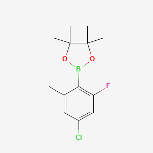 2-(4-Chloro-2-fluoro-6-methylphenyl)-4,4,5,5-tetramethyl-1,3,2-dioxaborolane