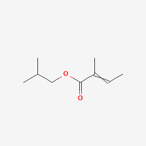 molecular formula C9H16O2 B15158415 2-methylpropyl (2Z)-2-methylbut-2-enoate 