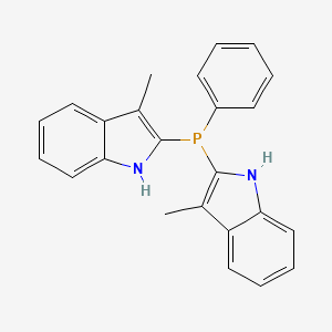 1H-Indole, 2,2'-(phenylphosphinidene)bis[3-methyl-