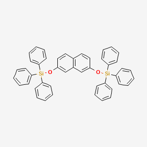 molecular formula C46H36O2Si2 B15158444 [Naphthalene-2,7-diylbis(oxy)]bis(triphenylsilane) CAS No. 653601-73-1