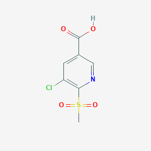 5-Chloro-6-(methylsulfonyl)nicotinic acid