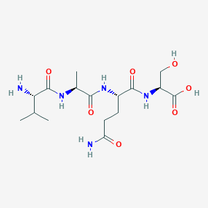 molecular formula C16H29N5O7 B15158455 L-Valyl-L-alanyl-L-glutaminyl-L-serine CAS No. 798540-68-8