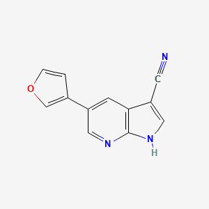 1H-Pyrrolo[2,3-b]pyridine-3-carbonitrile, 5-(3-furanyl)-