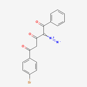 5-(4-Bromophenyl)-2-diazonio-3,5-dioxo-1-phenylpent-1-en-1-olate