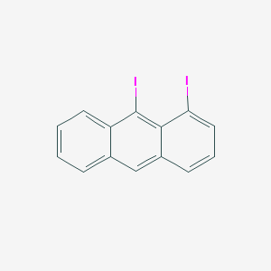 Anthracene, 1,9-diiodo-