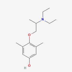 molecular formula C15H25NO2 B15158522 4-[2-(Diethylamino)propoxy]-3,5-dimethylphenol CAS No. 656823-29-9