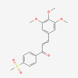 1-[4-(Methanesulfonyl)phenyl]-3-(3,4,5-trimethoxyphenyl)prop-2-en-1-one