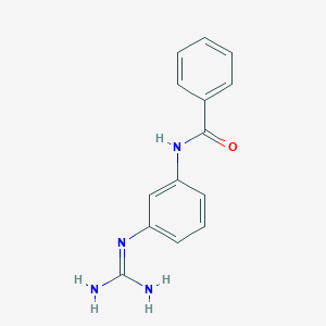 molecular formula C14H14N4O B15158534 N-(3-Carbamimidamidophenyl)benzamide 