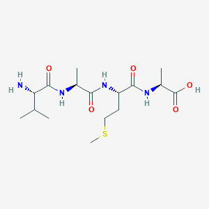 molecular formula C16H30N4O5S B15158544 L-Valyl-L-alanyl-L-methionyl-L-alanine CAS No. 798541-94-3