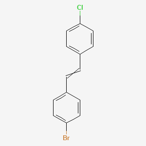 molecular formula C14H10BrCl B15158604 1-Bromo-4-[2-(4-chlorophenyl)vinyl]benzene 