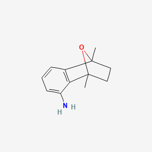 molecular formula C12H15NO B15158611 1,4-Dimethyl-1,2,3,4-tetrahydro-1,4-epoxynaphthalen-5-amine CAS No. 668492-09-9