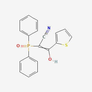 molecular formula C19H14NO2PS B15158629 2-Diphenylphosphoryl-3-hydroxy-3-thiophen-2-ylprop-2-enenitrile CAS No. 663177-86-4