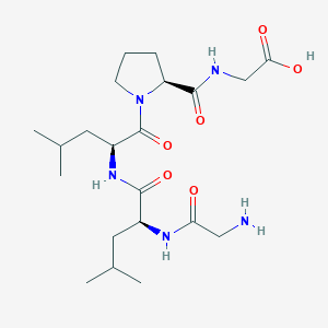 molecular formula C21H37N5O6 B15158636 Glycyl-L-leucyl-L-leucyl-L-prolylglycine CAS No. 742068-57-1