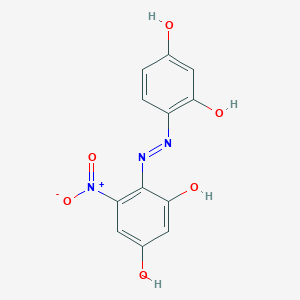 4-[2-(2,4-Dihydroxyphenyl)hydrazinylidene]-3-hydroxy-5-nitrocyclohexa-2,5-dien-1-one