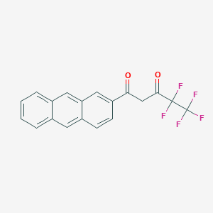 molecular formula C19H11F5O2 B15158690 1-(Anthracen-2-YL)-4,4,5,5,5-pentafluoropentane-1,3-dione CAS No. 819060-51-0