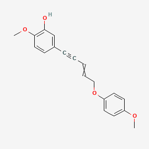 2-Methoxy-5-[5-(4-methoxyphenoxy)pent-3-en-1-yn-1-yl]phenol