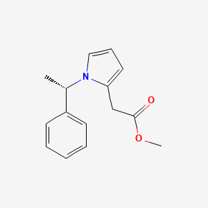 molecular formula C15H17NO2 B15158733 Methyl {1-[(1S)-1-phenylethyl]-1H-pyrrol-2-yl}acetate CAS No. 686343-36-2