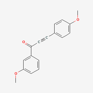 molecular formula C17H14O3 B15158749 1-(3-Methoxyphenyl)-3-(4-methoxyphenyl)prop-2-yn-1-one CAS No. 705255-89-6