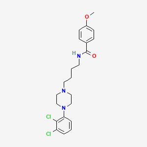 molecular formula C22H27Cl2N3O2 B15158776 N-{4-[4-(2,3-Dichlorophenyl)piperazin-1-yl]butyl}-4-methoxybenzamide CAS No. 819883-92-6