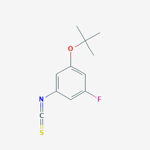 molecular formula C11H12FNOS B1515880 Benzene, 1-(1,1-dimethylethoxy)-3-fluoro-5-isothiocyanato- 