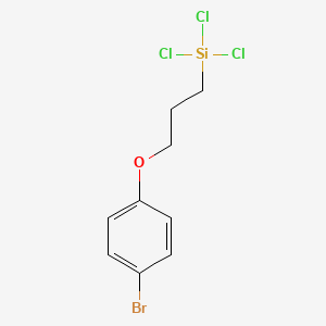 molecular formula C9H10BrCl3OSi B15158801 [3-(4-Bromophenoxy)propyl](trichloro)silane CAS No. 654680-37-2