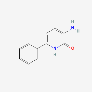 molecular formula C11H10N2O B15158813 3-Amino-2-hydroxy-6-phenylpyridine 