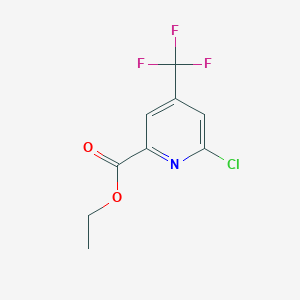 molecular formula C9H7ClF3NO2 B1515882 Ethyl 6-chloro-4-(trifluoromethyl)picolinate 