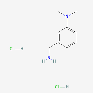 molecular formula C9H16Cl2N2 B15158826 3-(Aminomethyl)-N,N-dimethylaniline dihydrochloride 