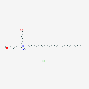 molecular formula C27H58ClNO2 B15158831 N,N-Bis(4-hydroxybutyl)-N-methyloctadecan-1-aminium chloride CAS No. 769921-61-1